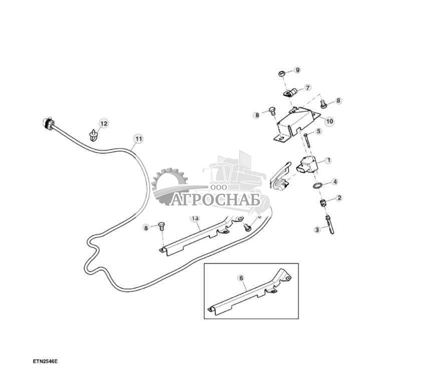 Жгут проводов, AutoTrac™, MFWD 